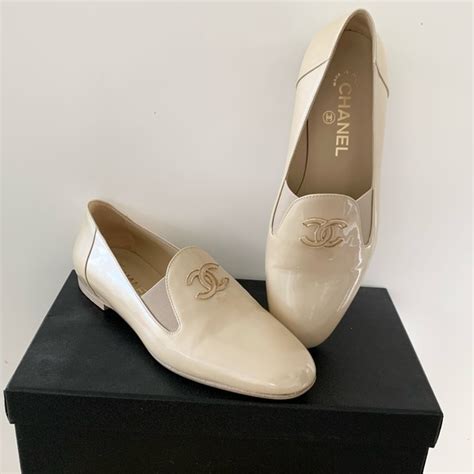 chanel beige loafer|chanel moccasins.